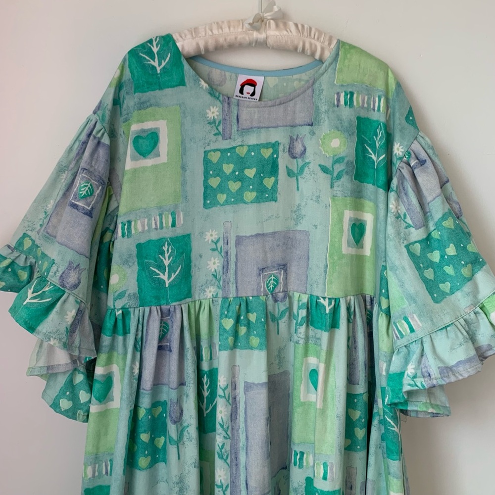 Rebekah Peters Handmade Sustainable Peasant Midi Dress - Picture 2 of 7